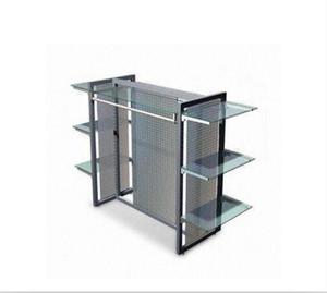 Trung Quốc Nhà Sản Xuấ<span class=keywords><strong>t</strong></span> May Mặc Cửa Hàng Gondola Kệ Treo Bảng Hiển Thị Đứng Với Kệ Kính - Product Image 4