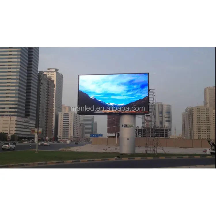 Publicidad al aire libre a prueba de agua póster de video en pantalla grande TV P4 LED pantalla de visualización a todo Color de alta definición