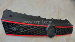 <span class=keywords><strong>Calandre</strong></span> de sport en forme de nid d'abeille, GRILLE 2010 GTI rouge - Product Image 6