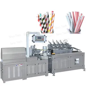 Full automatic portable wheat paper straws making machines machinery from china