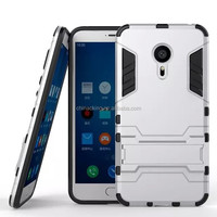 Zırh telefon kılıfı Meizu MX5 MX6 Pro 6 Meizu M3S M5S mini Meizu U10/U20 Standı Tutucu Kılıf