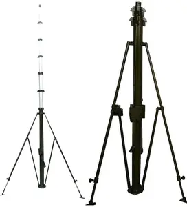 40ft tragbare manuelle winde push-up teleskop mast für yagi-antenne