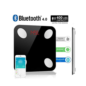 Bilancia da bagno intelligente digitale Fitness bilancia elettronica LED/Display LCD misura grasso corporeo 180kg 0.1g OEM potenza meccanica - Product Image 2