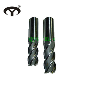 HSS M2/<strong>M35</strong> 4 Flutes Straight Shank <strong>End</strong> <strong>Mill</strong> Cutter with TIN Coating - Product Image 4