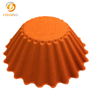 Creative OEM Manufacturer's Custom Yellow Polyester Fiber Umbrella Covering Contemporary Fabric Lamp <strong>Shade</strong> Hanging Movable - Product Image 2