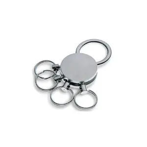 High Quality Key Holder Type And OEM Logo Accepted Custom Business Souvenir Metal More Multi Ring Keychain