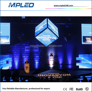 Được Sử Dụng Bốn Mặt Backdrop Giai Đoạn Cột Cho Bốn Mặt Xoay Quảng Cáo Biển Quảng Cáo - Product Image 3