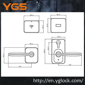 Süper kalite Çinko alaşım Paneli malzeme paslanmaz çelik <span class=keywords><strong>adel</strong></span> rf otel kapı kilidi - Product Image 2