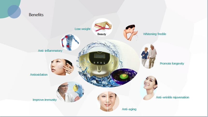 2016 nouvelle arrivée de l'eau D'hydrogène thérapie/Spa machine pour soins de la peau