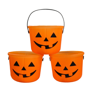   Cesta de Dulces de Calabaza para Halloween, Cesta de Dulces con Forma de Calabaza, Artículos para Fiestas de Halloween, Cubos de Calabaza con Asa - Product Image 2