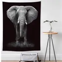 עיצוב הבית פיל בעלי החיים מודפס שטיח