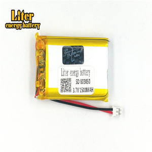 Plug <span class=keywords><strong>2</strong></span>,0-<span class=keywords><strong>2</strong></span> P <span class=keywords><strong>3</strong></span>,7 V 803050 1500 mah alta calidad de polímero de litio batería recargable del Li-Ion de la batería lipo - Product Image 2
