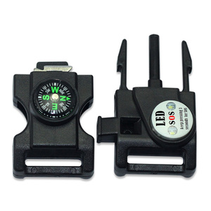 <span class=keywords><strong>Paracord</strong></span> armband gespen vuursteen aanmaakmiddel LED SOS gespen - Product Image 6
