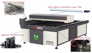 Máquina de corte láser de fibra Co2 de 150W/300W, CNC para hojas de Metal, acero inoxidable, <span class=keywords><strong>SS</strong></span>, CS, precio de fábrica de corte Acrílico - Product Image 2