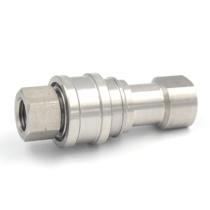KZF 1/4&quot; BSPT Double Shut off Valve Stainless Steel <strong>Quick</strong> <strong>Coupler</strong> for Water and air <strong>Hose</strong> - Product Image 2