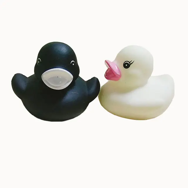 Пользовательские ПВХ Мини плавающие детские игрушки Желтая резиновая банная утка со звуком утка