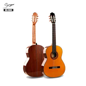 Cheap prices solid cedar classical guitar with nylon guitar strings