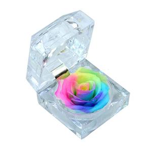 Vinyl Acrylic Transparent <strong>Jewelry</strong> <strong>clear</strong> Ring <strong>Box</strong> - Product Image 2