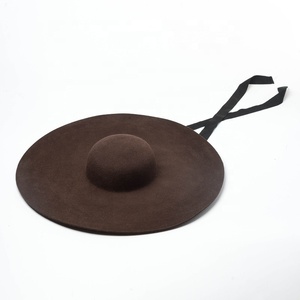 Automne hiver mode laine feutre chapeau événements scène spectacle fête chapeau court couronne grand bord mode robe chapeau pour femmes robe - Product Image 6