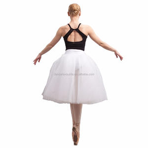 5 שכבות רך טול רומנטי חצי טוטו עם מכנסיים תרגול ריקוד בלט טוטו חצאית BLL002 - Product Image 6