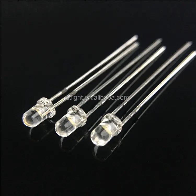 High Bright Clear lens Red 625nm, Yellow 592nm , Green/Cyan Color 500nm 505nm 0.06W F5 5mm LED Diode for Traffic Light Indicator