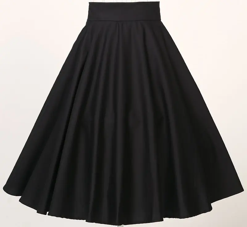 black midi full circle party club wear online UK vintage women's rockabilly skirts