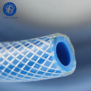 Flexible resistente al desgaste pvc fibra trenzada manguera de drenaje de riego