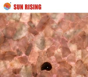 Tùy chỉnh Thiết Kế Backlit Thạch Anh Hồng Mã Não Lớn Tấm Ván Cho Trang Trí - Product Image 6