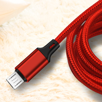 0,5 M/1M/2M LED magnético Micro USB Cable ángulo 90 grados L forma Nylon trenzado cargador Cable para IPhone/tipo C/Micro USB