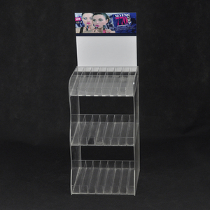 Soporte de maquillaje transparente de 4 niveles, estantes de lápiz labial transparente de plástico a precio de fabricación para expositores - Product Image 2