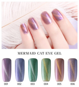 Robifel 6 colori/set 3D sirena gatto/occhio di tigre serie disponibile all'ingrosso 15ml ammollo UV Gel smalto - Product Image 4