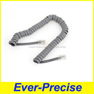 Buena Calidad de color blanco <span class=keywords><strong>cable</strong></span> de teléfono <span class=keywords><strong>cable</strong></span> en <span class=keywords><strong>espiral</strong></span> para Rusia mercado - Product Image 1