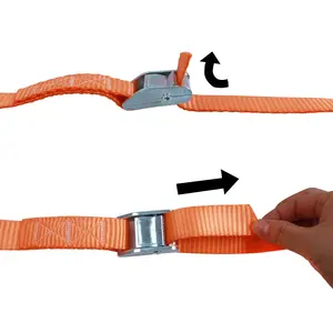 1 Inch 25 Mét 450Kg Dây Đeo Cam Khóa Và Vô Tận Webbing Khóa Lashing Tie Xuống Dây Đai