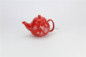 Satinato decal creative design del prodotto sfuso in ceramica <span class=keywords><strong>turco</strong></span> teiera con infusore - Product Image 2