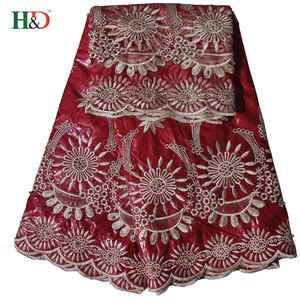 H & D mayor 5 patio Bazin 2 encaje patio 100 precios de tela de algodón con el mejor precio - Product Image 1