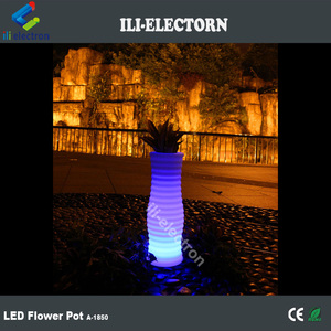 Pe بلاستيك ملون أنيق الإضاءة led المنزل الديكور زهرية - Product Image 2