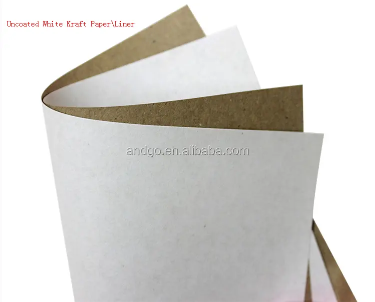 Top Kraft Liner Board Craft Liner Paper 135gsm 140gsm Recycled Pulp White Food 50 Cake Box Cupcakes Boxes Offset Printing Coated