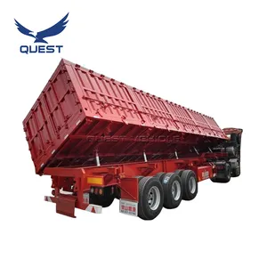 Best Selling low price tractor hydraulic dump side tipper semi trailer