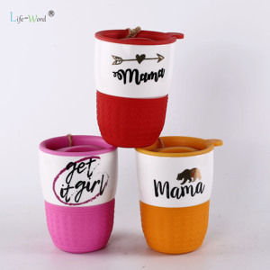 Taza de café Taza Las mejores madres con silicona Blanca Dibujos animados Tazas personalizadas Vaso Porcelana Sin mango Cerámica Regalo <span class=keywords><strong>del</strong></span> día Creativo - Product Image 5