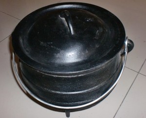 sgs y la fda lfgb certificación del sur de áfrica de hierro fundido potjie <span class=keywords><strong>olla</strong></span> - Product Image 2