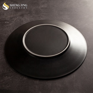 <span class=keywords><strong>Vajilla</strong></span> para restaurantes, platos aperitivos negros de 11,25 pulgadas - Product Image 5