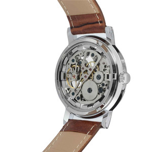 Winner Fashion Casual Designer Leather Men <span class=keywords><strong>Skeleton</strong></span> Watch Relojes para <span class=keywords><strong>hombre</strong></span> Top Brand Luxury Manual and Automatic Watch - Product Image 5