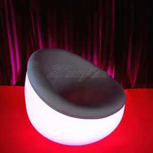 Nieuw Design Hotel Lobby Sofa Plastic Gloeiende Kleurverandering Led Verlichting Fauteuil