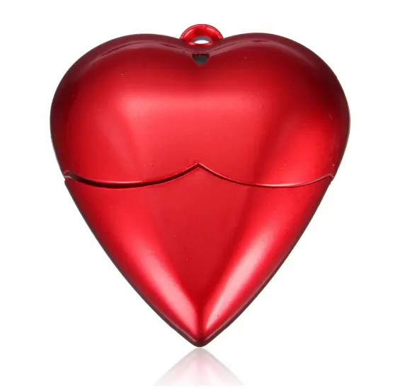 Usb sopa 3.0 64Gb 32 Gb sıcak satış promosyon özel Logo plastik özel kalp şekilli Usb 8Gb flaş sürücü