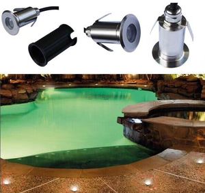 Kích thước nhỏ 316L thép không gỉ không thấm nước IP68 dẫn đèn hồ bơi 1W <span class=keywords><strong>2W</strong></span> 3W dưới nước AO chiếu sáng kính trắng ấm cho cảnh quan - Product Image 5