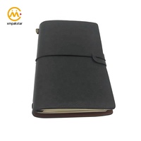 Carnet de voyage en cuir de remplissage personnalisé en gros cahier en PU avec bande élastique