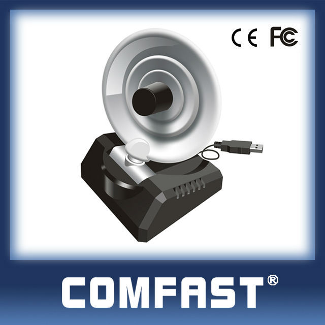Comfast cf-wu771n de radar de satélite receptor usb tarjetas de red con conductor 10 dbi ganancia de la antena
