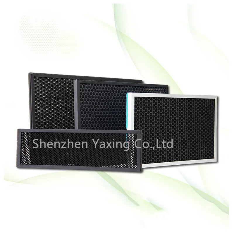 Air conditioner filter mesh Manufacturer honeycomb active carbone filter, replacement air carbon hepa filter