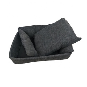 Yangyang lavable moderne noir Unique Durable canapé-lit de chien d'intérieur avec coussin de couverture amovible