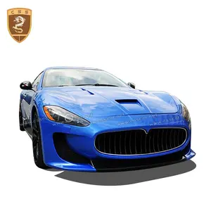 กระโปรงคาร์บอนสำหรับรถ Maserati GT,สไตล์ GT-MC กระโปรงด้านข้างไฟเบอร์กลาสกันชนหน้า Diffuser ปีกด้านหลังเหมาะสำหรับชุดรถ